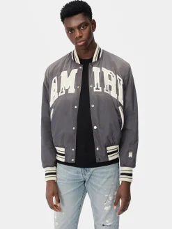 AMIRI Outerwear<SUN FADED BOMBER BLACK