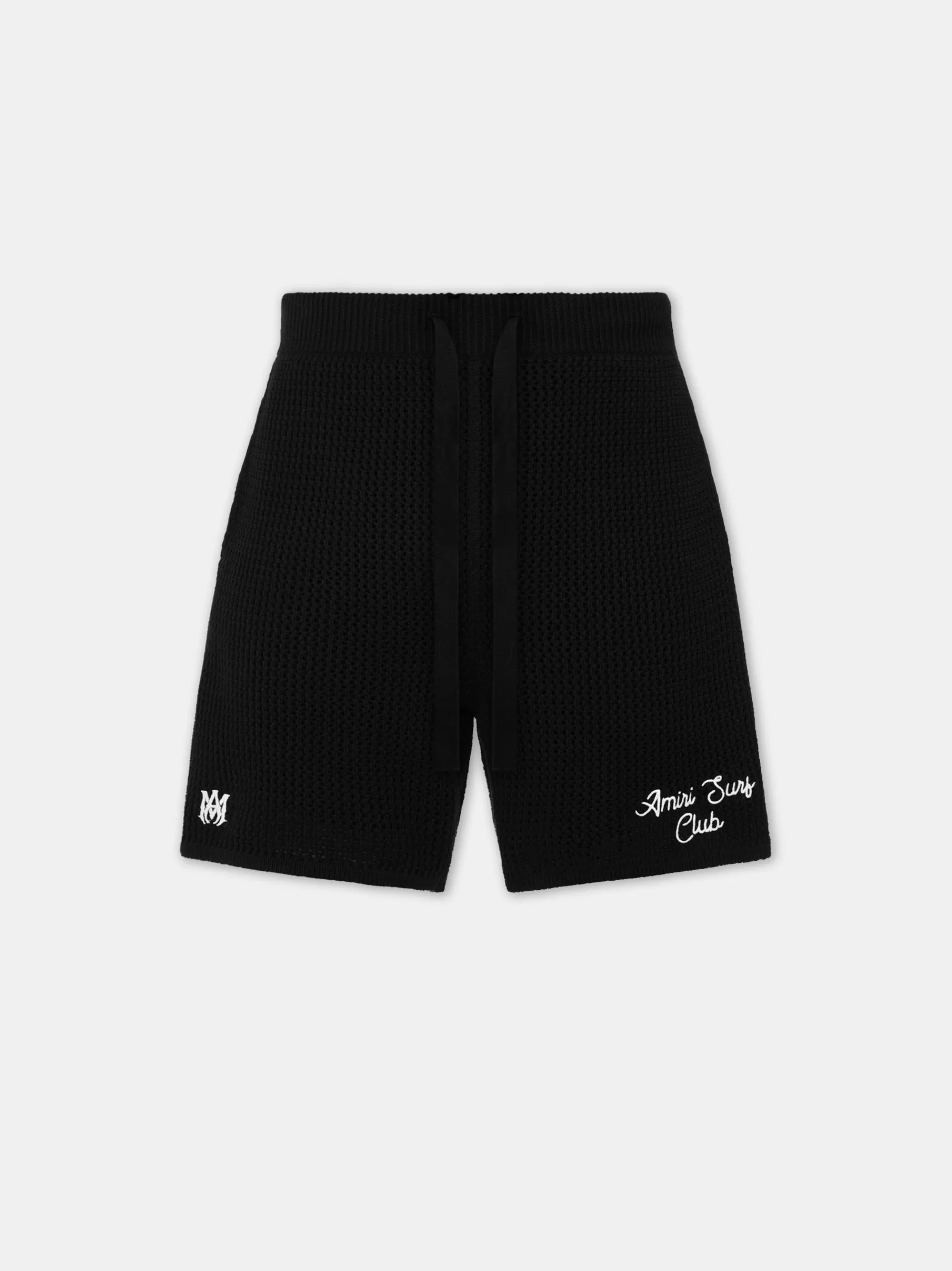 AMIRI Shorts & Sweatpants|Knitwear<SURF CLUB CROTCHET SHORT BLACK