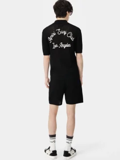 AMIRI Shorts & Sweatpants|Knitwear<SURF CLUB CROTCHET SHORT BLACK