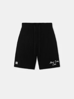 AMIRI Shorts & Sweatpants|Knitwear<SURF CLUB CROTCHET SHORT BLACK