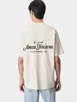 AMIRI Tees<THEATRE FLOCKED TEE Alabaster