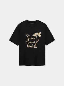 AMIRI Tees<TWISTED PALMS TEE BLACK