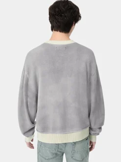 AMIRI Knitwear<VINTAGE CASHMERE CREW Grey