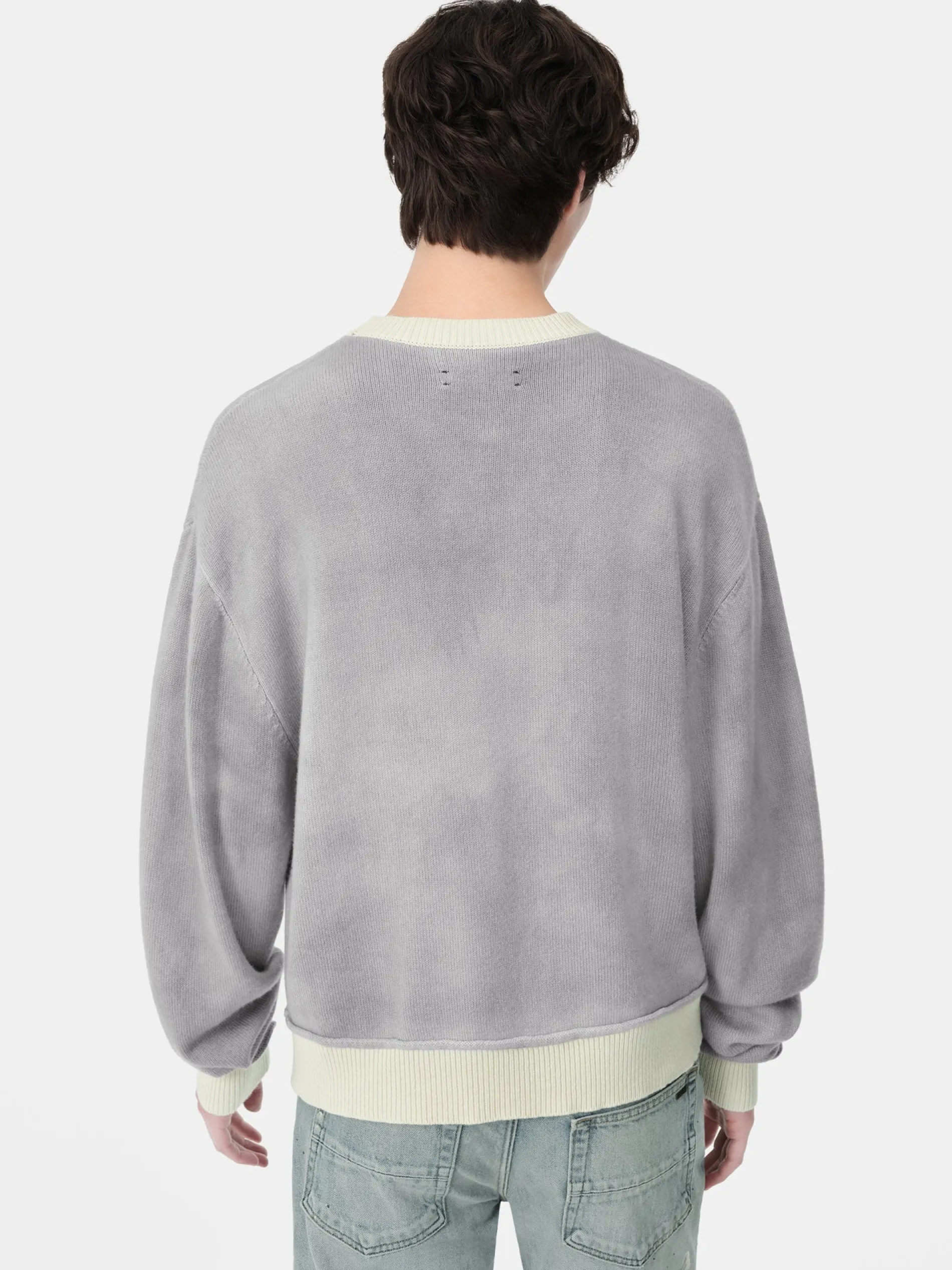 AMIRI Knitwear<VINTAGE CASHMERE CREW Grey