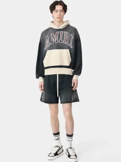 AMIRI Shorts & Sweatpants<VINTAGE COLLEGIATE SHORT BLACK