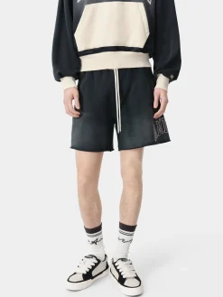 AMIRI Shorts & Sweatpants<VINTAGE COLLEGIATE SHORT BLACK
