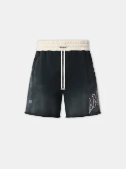 AMIRI Shorts & Sweatpants<VINTAGE COLLEGIATE SHORT BLACK