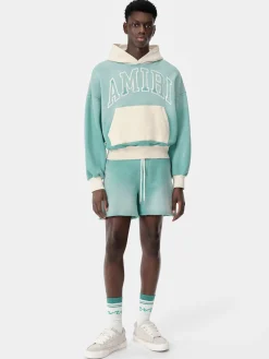 AMIRI Shorts & Sweatpants<VINTAGE COLLEGIATE SHORT Sea Blue