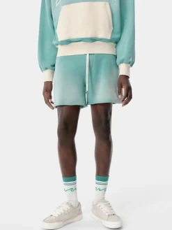 AMIRI Shorts & Sweatpants<VINTAGE COLLEGIATE SHORT Sea Blue