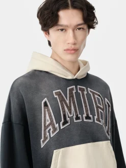 AMIRI Sweatshirts<VINTAGE OVERSIZED HOODIE BLACK