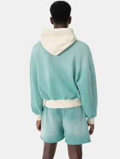 AMIRI Sweatshirts<VINTAGE OVERSIZED HOODIE Sea Blue