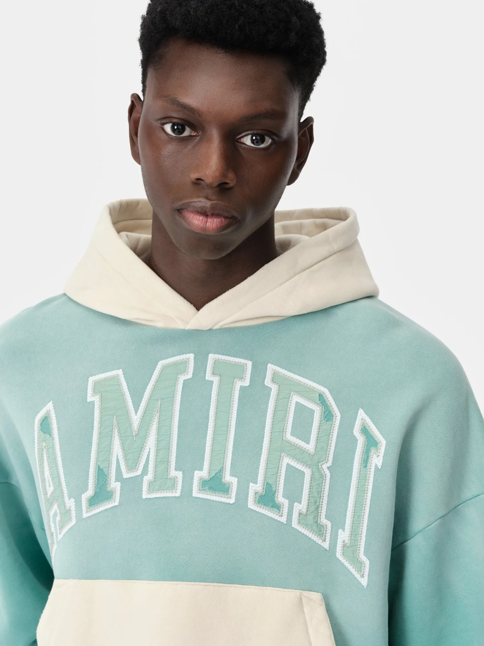 AMIRI Sweatshirts<VINTAGE OVERSIZED HOODIE Sea Blue