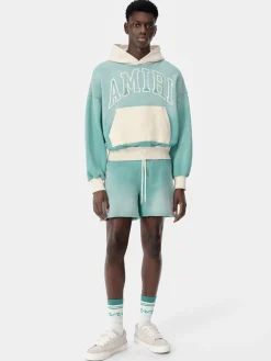 AMIRI Sweatshirts<VINTAGE OVERSIZED HOODIE Sea Blue