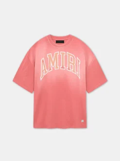 AMIRI Tees<VINTAGE OVERSIZED TEE Cranberry