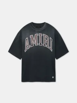 AMIRI Tees<VINTAGE OVERSIZED TEE BLACK