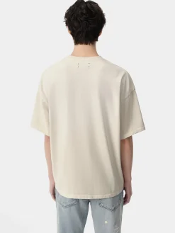 AMIRI Tees<VINTAGE OVERSIZED TEE BIRCH
