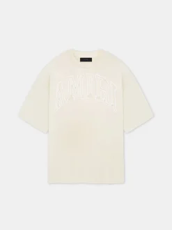 AMIRI Tees<VINTAGE OVERSIZED TEE BIRCH