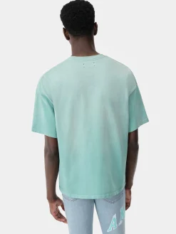 AMIRI Tees<VINTAGE OVERSIZED TEE Sea Blue