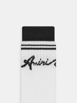AMIRI Socks|Socks<WAVE SOCKS BLACK