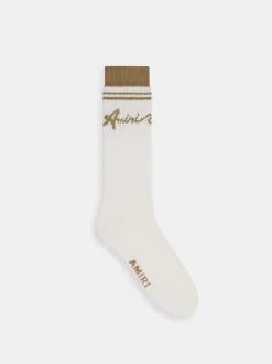 AMIRI Socks|Socks<WAVE SOCKS Toasted Coconut