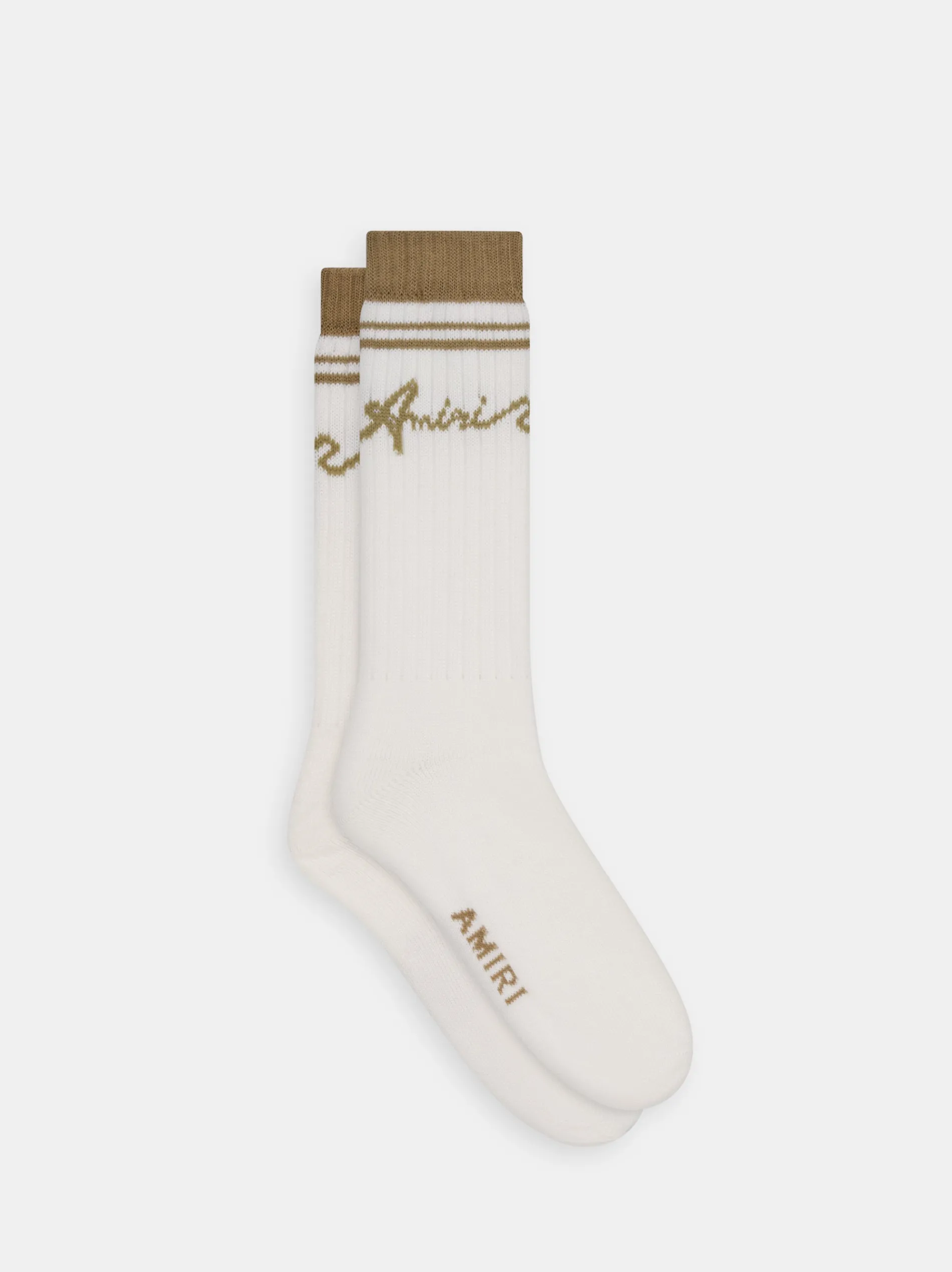 AMIRI Socks|Socks<WAVE SOCKS Toasted Coconut