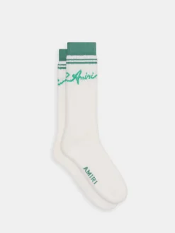 AMIRI Socks|Socks<WAVE SOCKS Sea Blue