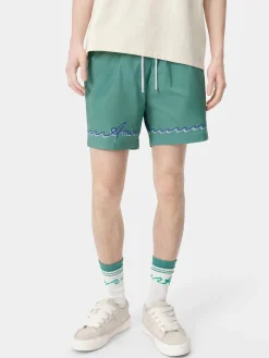 AMIRI Swimwear|Shorts & Sweatpants<WAVE SWIM TRUNK Sea Blue