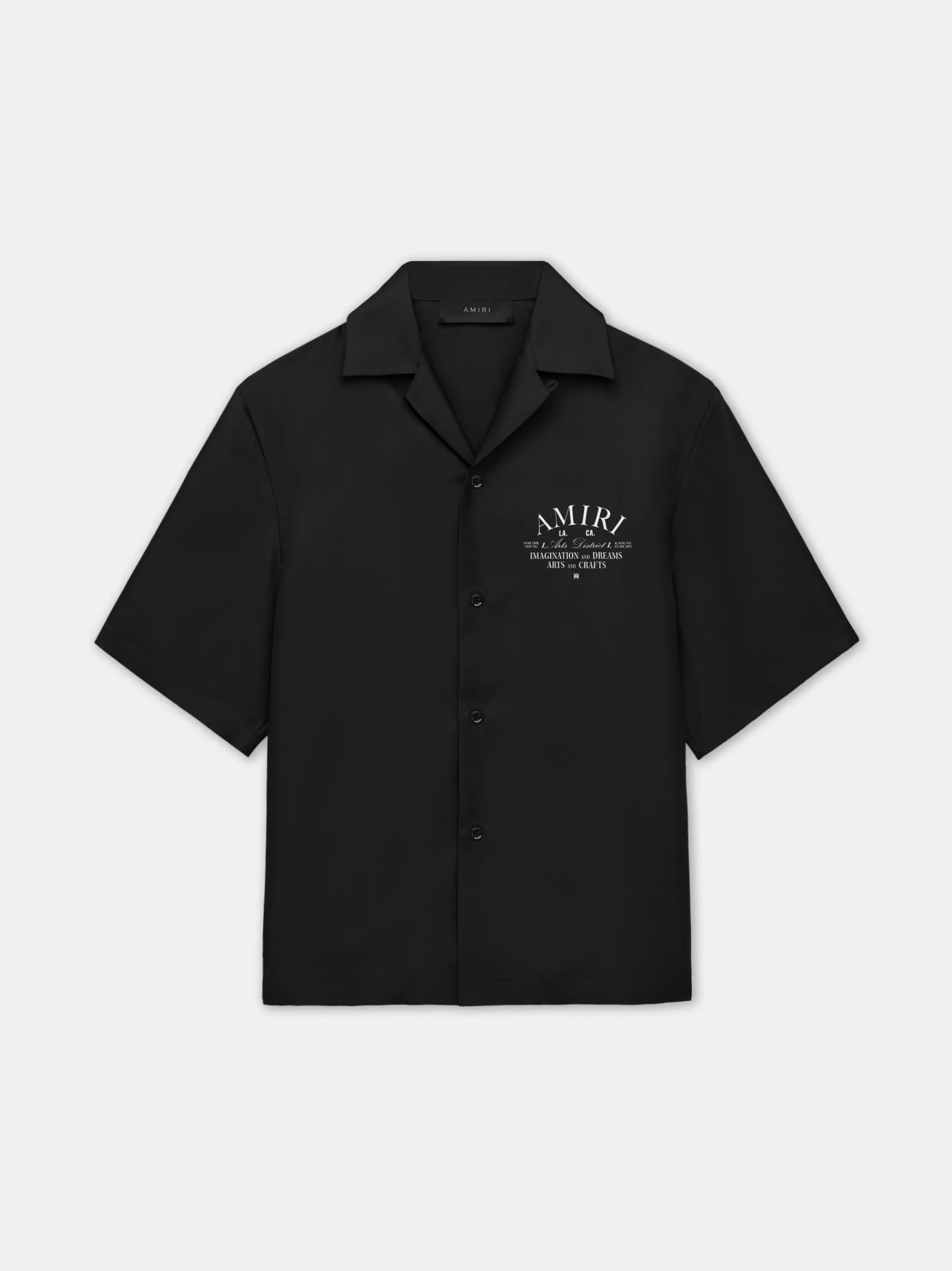 AMIRI Shirts<ARTS DISTRICT BOWLING SHIRT BLACK