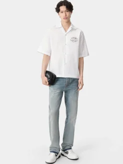 AMIRI Shirts<ARTS DISTRICT CAMP SHIRT White