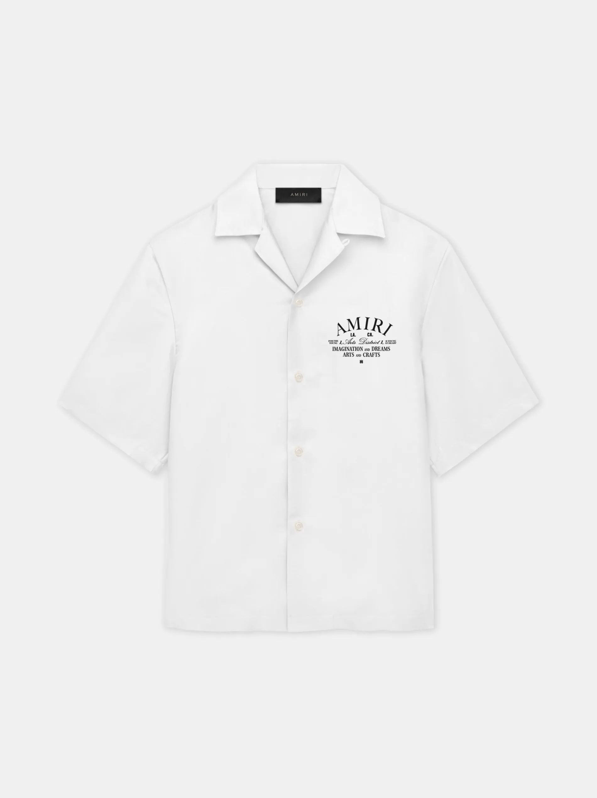 AMIRI Shirts<ARTS DISTRICT CAMP SHIRT White