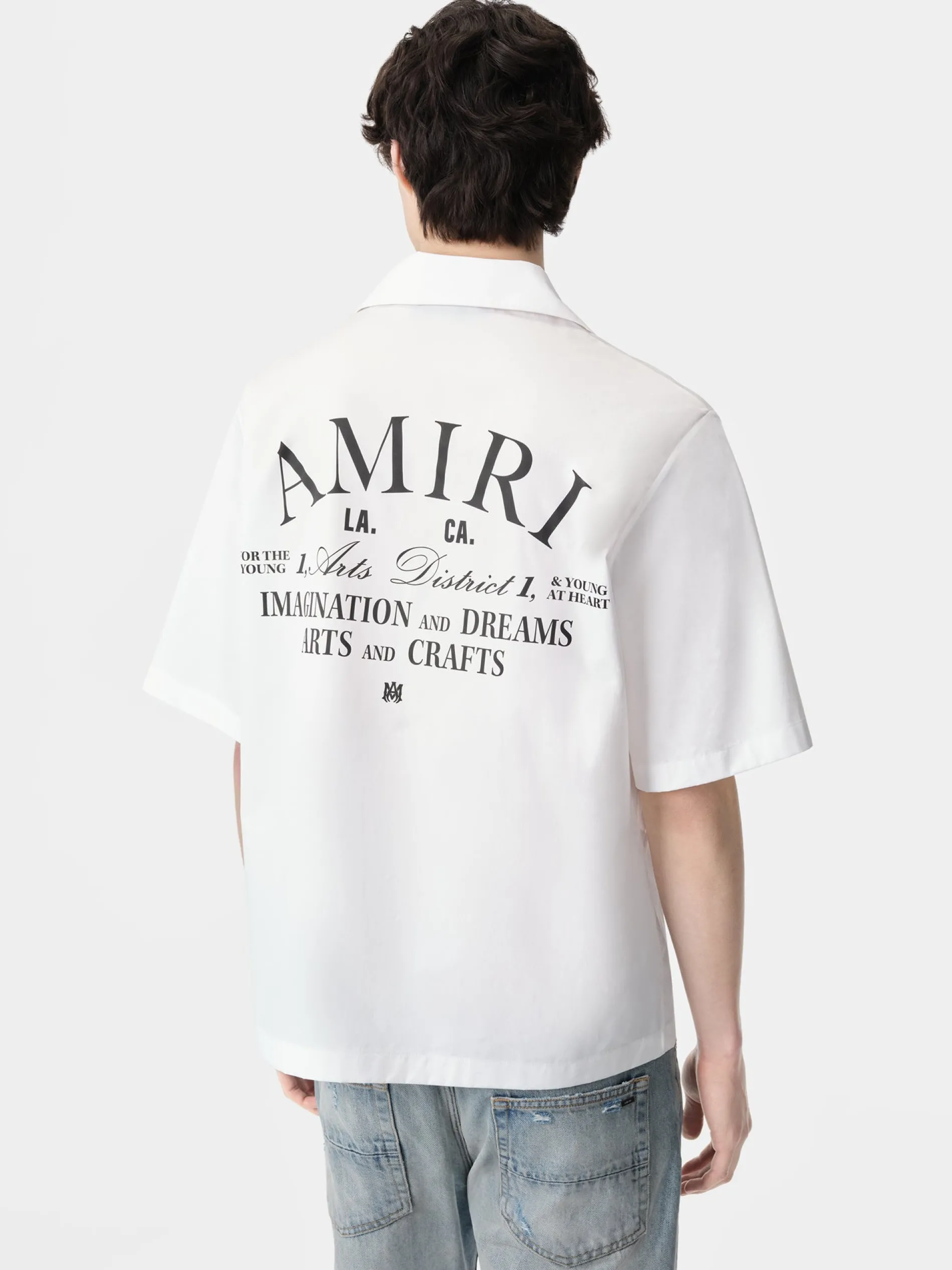 AMIRI Shirts<ARTS DISTRICT CAMP SHIRT White