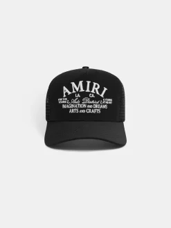 AMIRI Hats|Hats<Arts District Trucker Hat BLACK