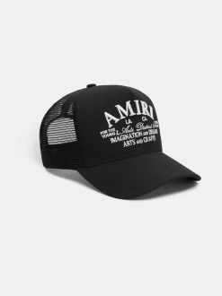 AMIRI Hats|Hats<Arts District Trucker Hat BLACK
