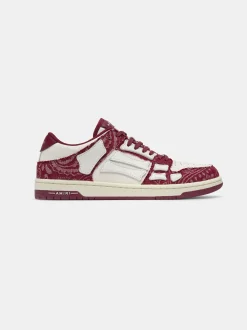 AMIRI Sneakers|Sneakers<BANDANA DENIM SKEL TOP LOW- Burgundy
