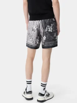 AMIRI Shorts & Sweatpants<BANDANA FLORAL SHORT BLACK