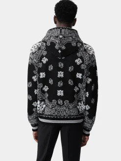 AMIRI Knitwear<BANDANA HOODIE BLACK