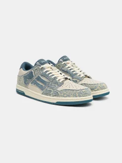 AMIRI Sneakers|Sneakers<BANDANA JACQUARD SKEL-TOP LOW Natural/Denim
