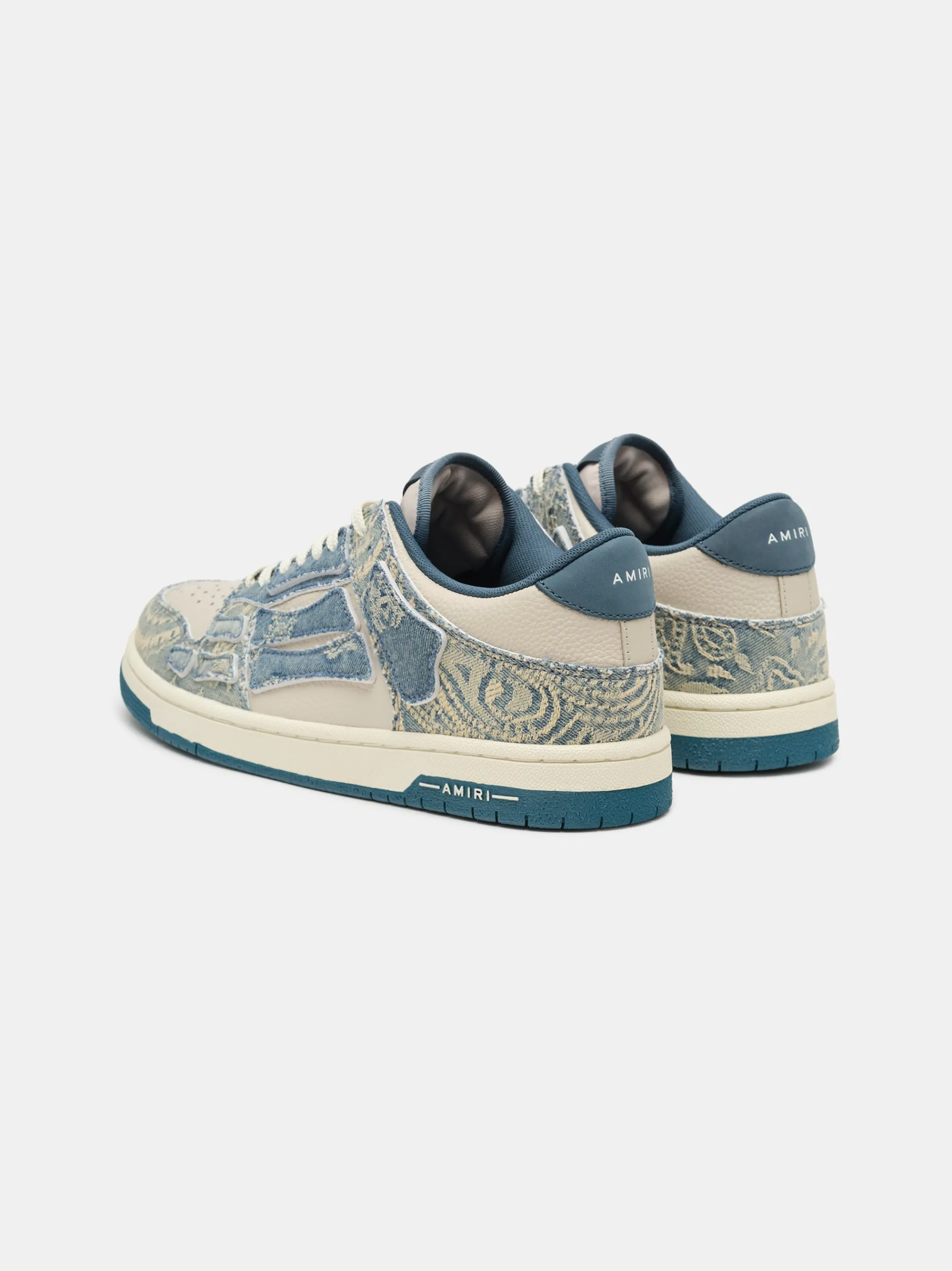 AMIRI Sneakers|Sneakers<BANDANA JACQUARD SKEL-TOP LOW Natural/Denim