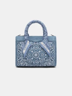 AMIRI Bags|Handbags<BANDANA MICRO TRIANGLE BAG True Blue