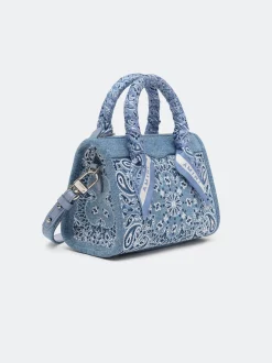 AMIRI Bags|Handbags<BANDANA MICRO TRIANGLE BAG True Blue