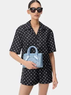 AMIRI Bags|Handbags<BANDANA MICRO TRIANGLE BAG True Blue