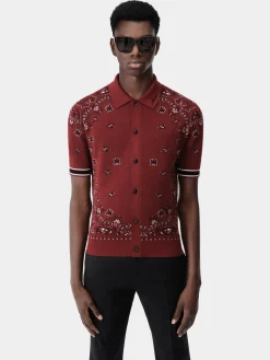 AMIRI Knitwear<BANDANA POLO Red