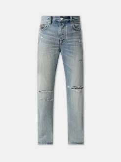 AMIRI Denim<BANDANA REPAIR STRAIGHT JEAN Antique Indigo