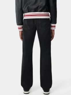 AMIRI Denim<BANDANA REPAIR STRAIGHT JEAN Vintage Black
