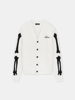 AMIRI Knitwear<BONES CARDIGAN White