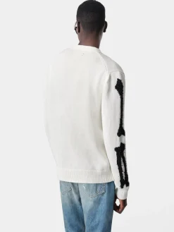 AMIRI Knitwear<BONES CARDIGAN White
