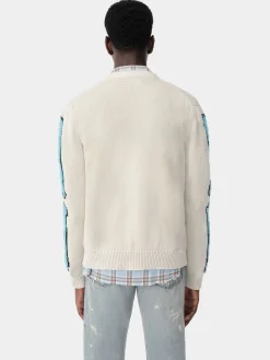 AMIRI Knitwear<BONES CARDIGAN BIRCH