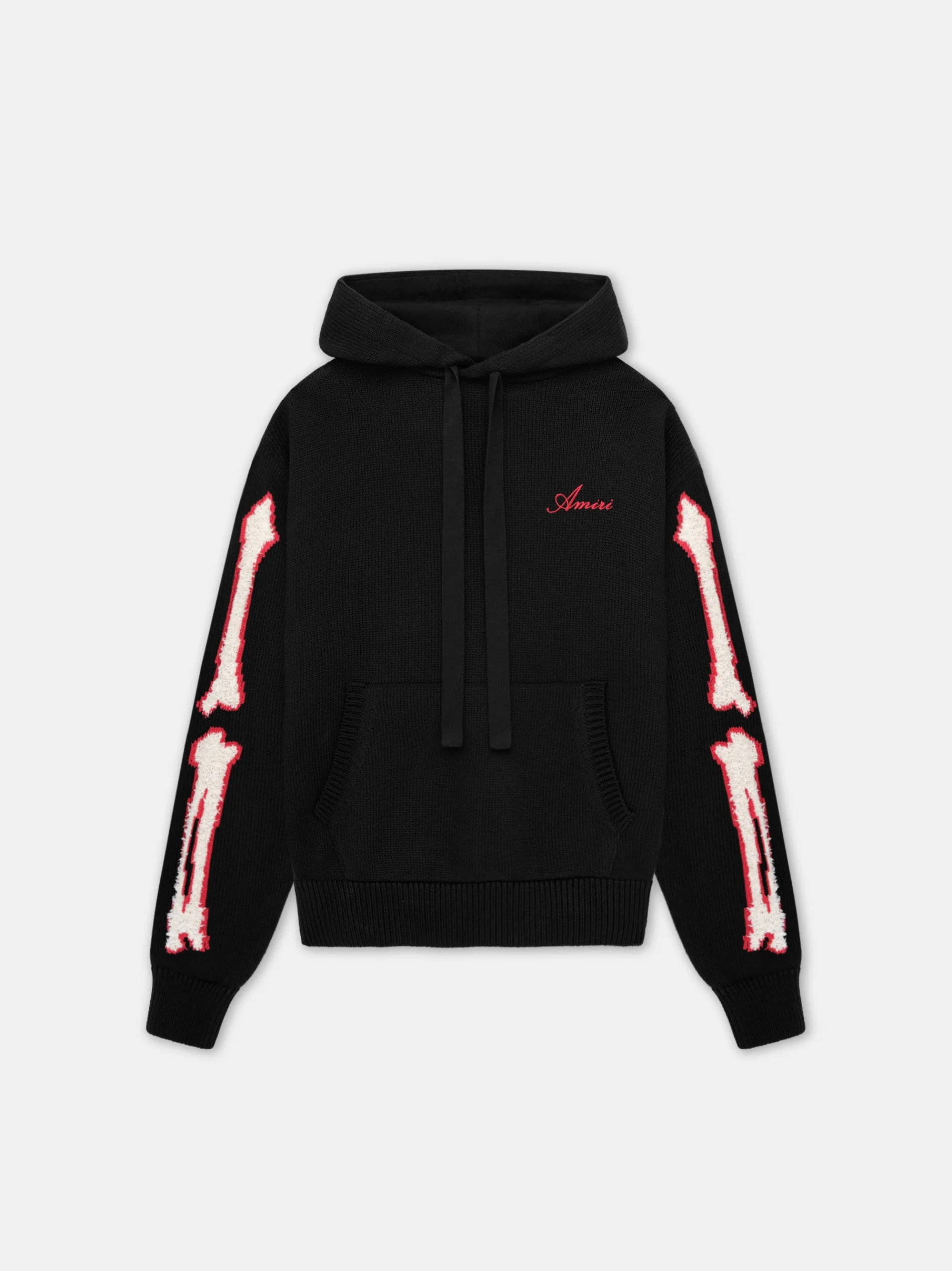 AMIRI Knitwear<BONES HOODIE BLACK
