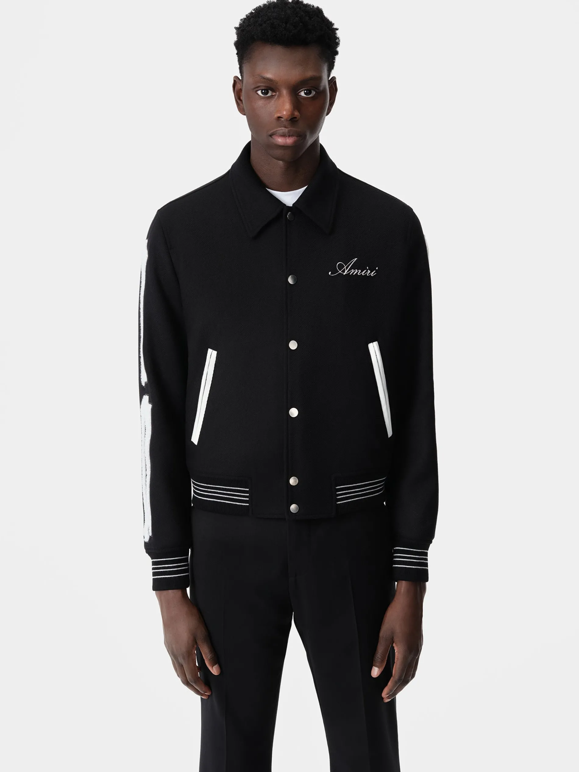 AMIRI Outerwear<BONES JACKET Black White