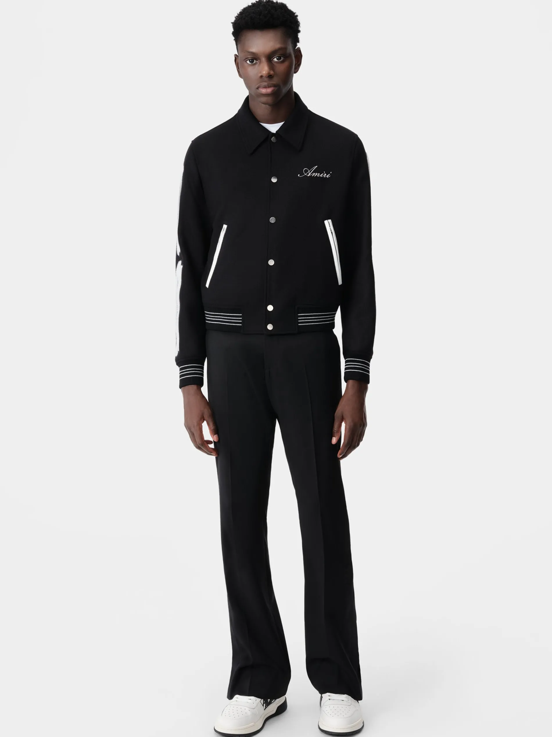AMIRI Outerwear<BONES JACKET Black White